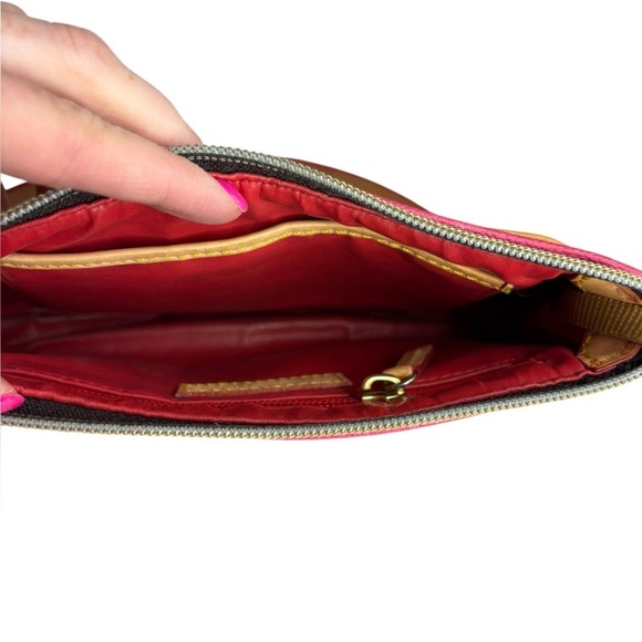 Dooney & Bourke Lola Pouchette Hot Pink Carley Collection Dooney &Bourke - Picture 6 of 12